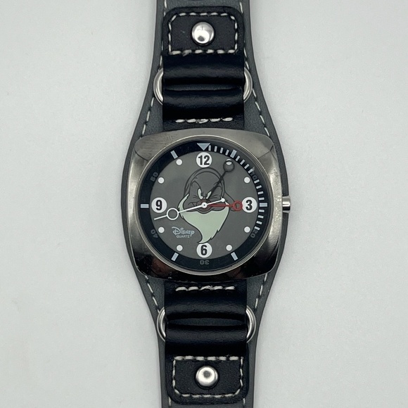 Disney Grumpy Unisex  Watch Silver, Black and Grey Working - Picture 7 of 9
